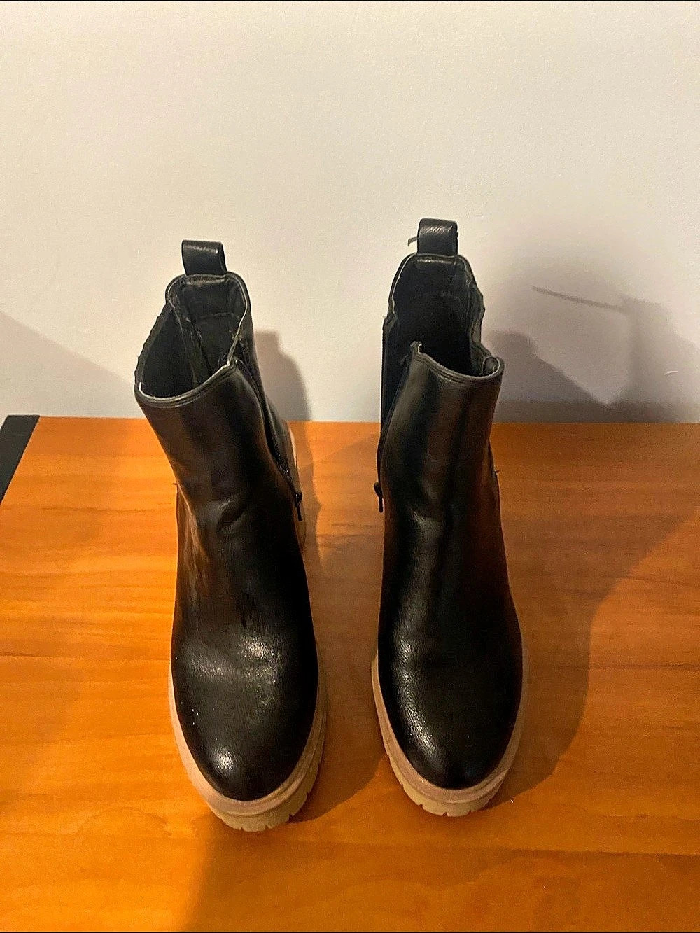 Black Platform Ankle Boots